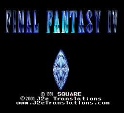 Final Fantasy IV - 10th Anniversary Ed. Hack Title Screen